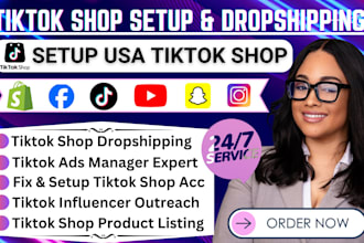 setup, manage, fix tiktok shop, tiktok shop dropshipping, tikok ads manager