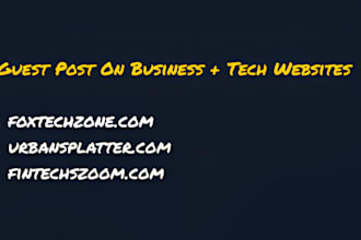 do guest posting on popular tech and business sites