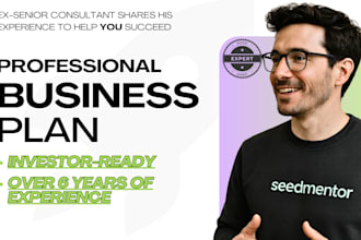 build a complete business plan with financials and strategy