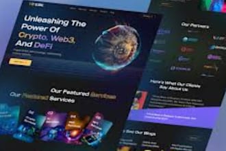 design modern web3, nft and saas UI UX in figma for web and mobile