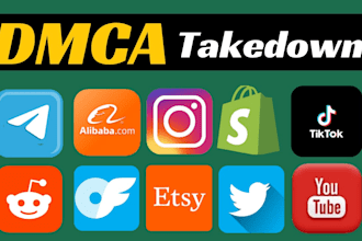 remove copyright, leaked content of google,reddit,ig,fb,yt,x,shopify under dmca