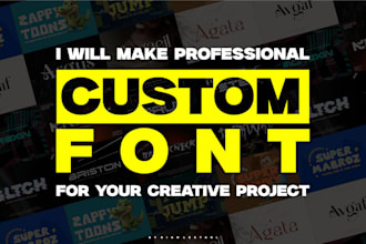 design a custom font for your creative project