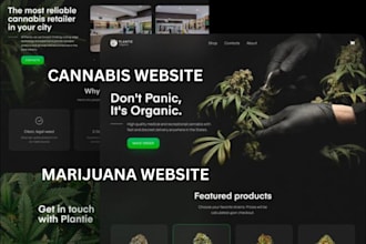 build squarespace cannabis weed hemp website marijuana cbd ecommerce website