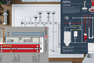 do fire sprinkler, plumbing layout drawings and calculations for you