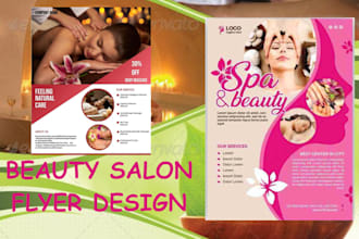 design beauty spa a and salon flyer for your business