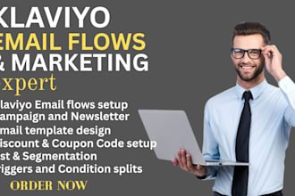 setup ecommerce email marketing automation flows in klaviyo icontact mailchimp