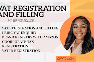 provide UK vat registration, hmrc, amazon vat, csol and tender help