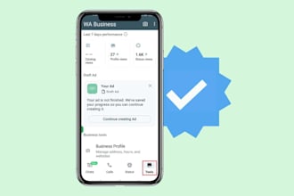 verify you whatsapp business with tick