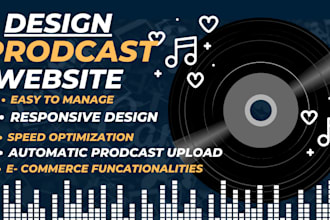build music website for music artist dj record label band music producer studio