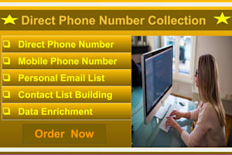 collect direct phone number, mobile phone number