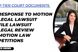 write legal documents, petitions, motions and answer family law questions, will