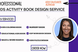 design fun kids activity book word search coloring book for amazon KDP