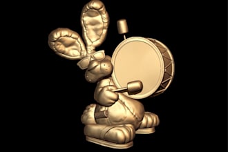 sculpt high detailed 3d models, statue, miniatures for 3d printing