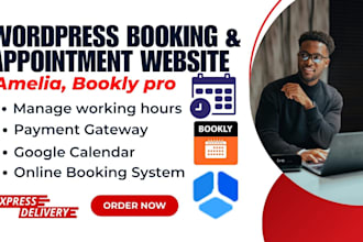 develop amelia bookly pro wordpress booking website with appointment scheduler