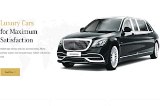 create chauffeur website, taxi booking website, taxi website, limousine website