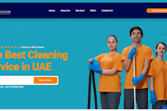build cleaning service, house, office website