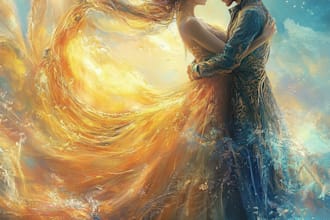 draw a stunning fantasy book covers, romance covers and book illustrations