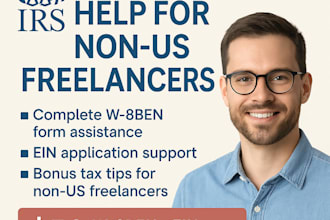 help non US freelancers fill w8ben forms and apply for an ein