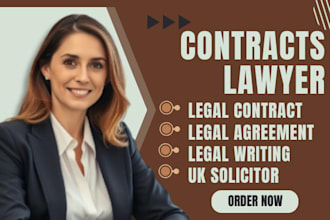 be your UK solicitor legal contract legal agreement legal writing UK solicitor