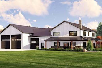 design barndominium pole barn cabin house floor plans with autocad for permit