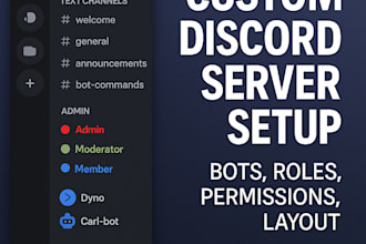 create and customize your professional discord server