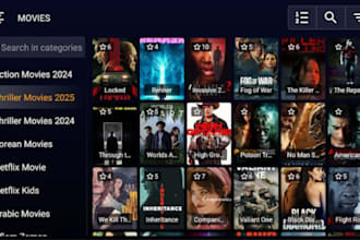 develop custom iptv app, smart TV app, vod and android live streaming platform