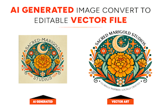 improve, modify, fix, update, and recreate your ai generated or existing logo