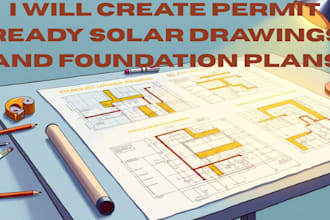 create permit ready solar drawings and foundation plans
