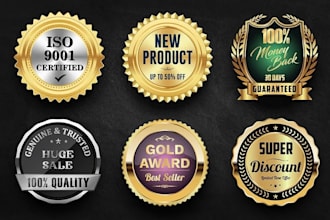 create a badge, label, patch design, stamp, emblem, and retro vintage logo