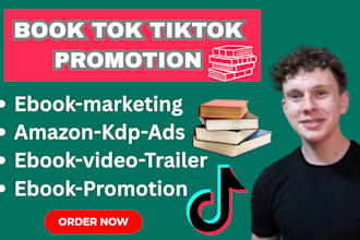 viral tiktok booktok ebook marketing tiktok video ads book ranking
