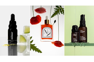 do organic beauty and skincare product photography