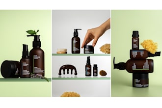 do organic beauty and skincare product photography