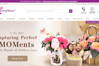 design flower shopify store florist store rose shop wedding florist gift shop