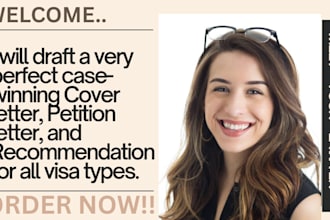 draft immigration cover letter, petition for eb2 niw,eb1,eb2,e2,o1,l1,f1 visa