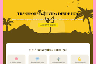 sitio web con diseño cuidado y trato personal