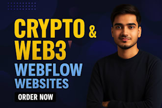 build crypto, web3, dex, token and nft website in webflow