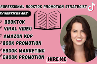 viral booktok promotion rank book ebook marketing tik tok book promotion
