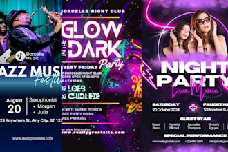 create party flyer event flyer club flyer birthday flyer church flyers