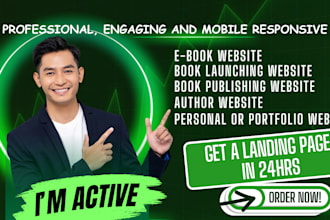 do wordpress author website, book author website, author landing page or blog