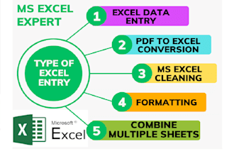 clean, format, merge, split excel data