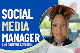 be your social media manager and content creator instagram, fb, tiktok, linkedin