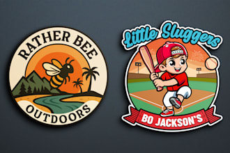 create a professional vintage retro logo badge patch or t shirt design