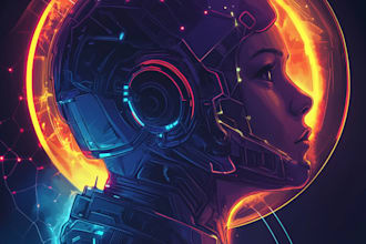 drawing a sci fi character illustration or sci fi character