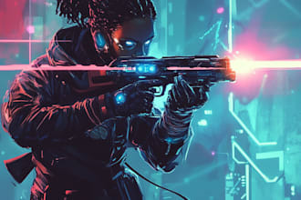 make a sci fi illustration for you