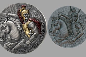 3d coin model 3d bas relief cnc medallion pendant engraving printable meme coin
