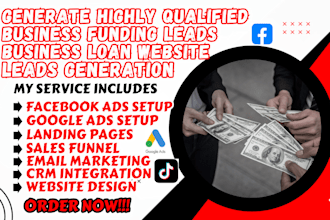 social media expert business funding website payday mca lead business loan leads