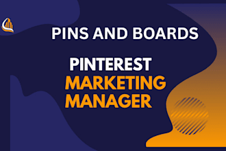 setup and manage pins, boards as pinterest marketing manager