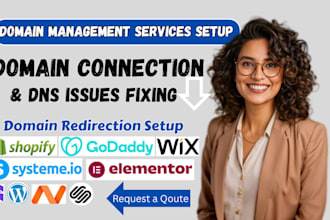 connect domain, redirect domain to wix, shopify, systeme io and fix dns