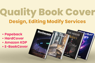 do paperback, hardcover, or amazon KDP book cover design