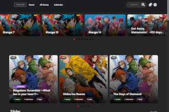 create automated manga or novel website